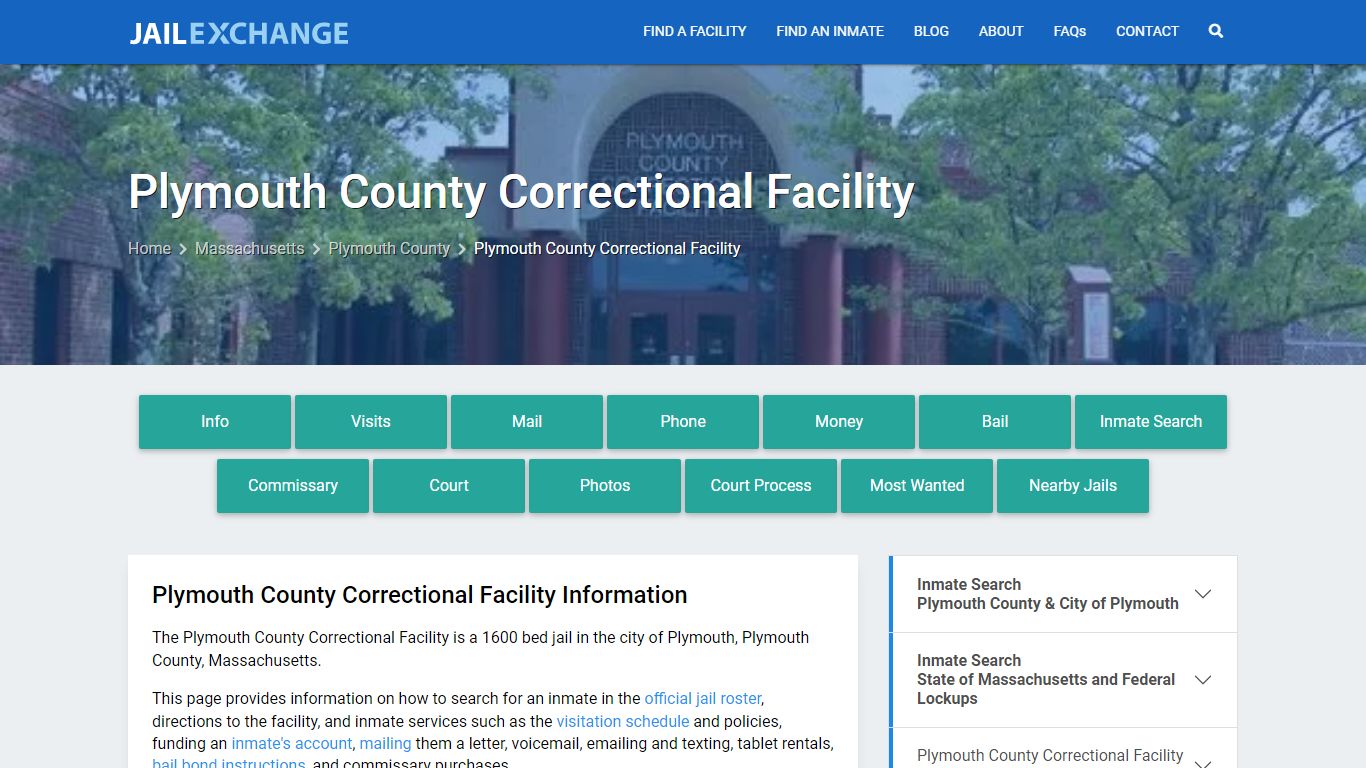 Plymouth County Correctional Facility - Jail Exchange